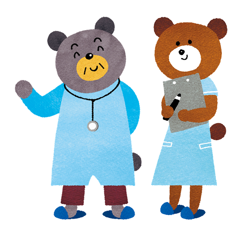 クマの医者イラスト